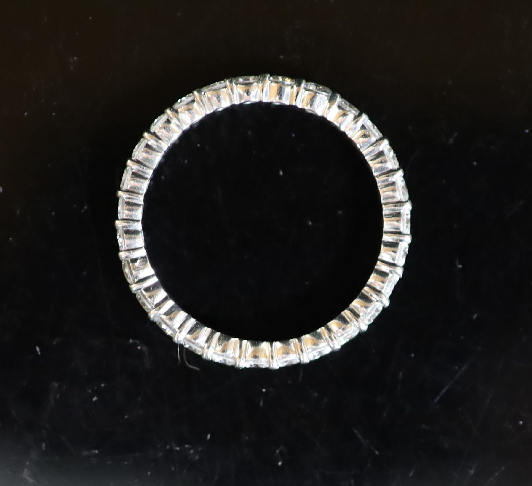 A Boucheron platinum and diamond full eternity ring